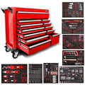 Juego de herramientas mecánicas Daytona de 655 piezas con gabinete rodante rojo de 12 cajones y 43 pulgadas