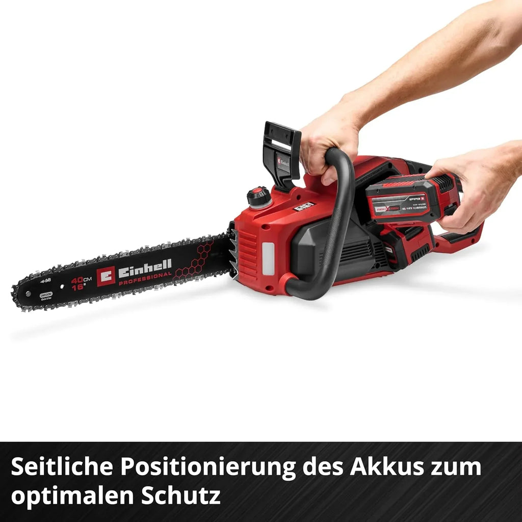 Motosierra de batería GP-LC 36/40 Li BL-Solo 36V, longitud de corte de 38 cm, sin escobillas, 19 m/s, lubricación automática de cadena, sin batería