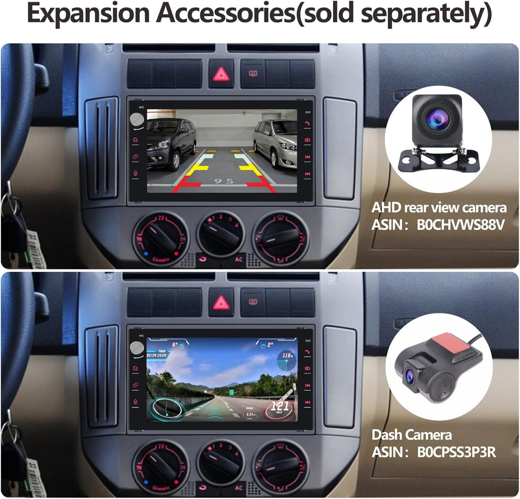 Autorradio con Carplay inalámbrico y Android Auto para VW Golf Polo Mk3 Jetta Passat b5 MK5 T4 IV Bora 1998-2006, reproductor estéreo, radio con pantalla táctil/Bluetooth/RDS/FM/AM/Mirror Link (3 series de IU)