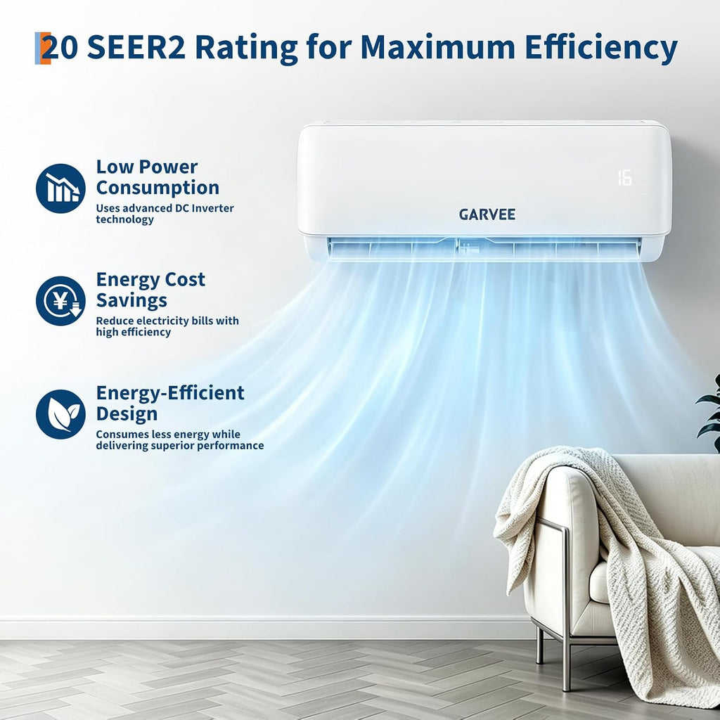 Klimaanlage Split - 12000 BTU (3.5 kW), Inverter Klimagerät mit Heizfunktion,Kühlen A++/Heizen A++, WiFi & App, Kältebringer Split Klimaanlage Wandmontage, bis 100qm, sehr leise,R32, Montagematerial