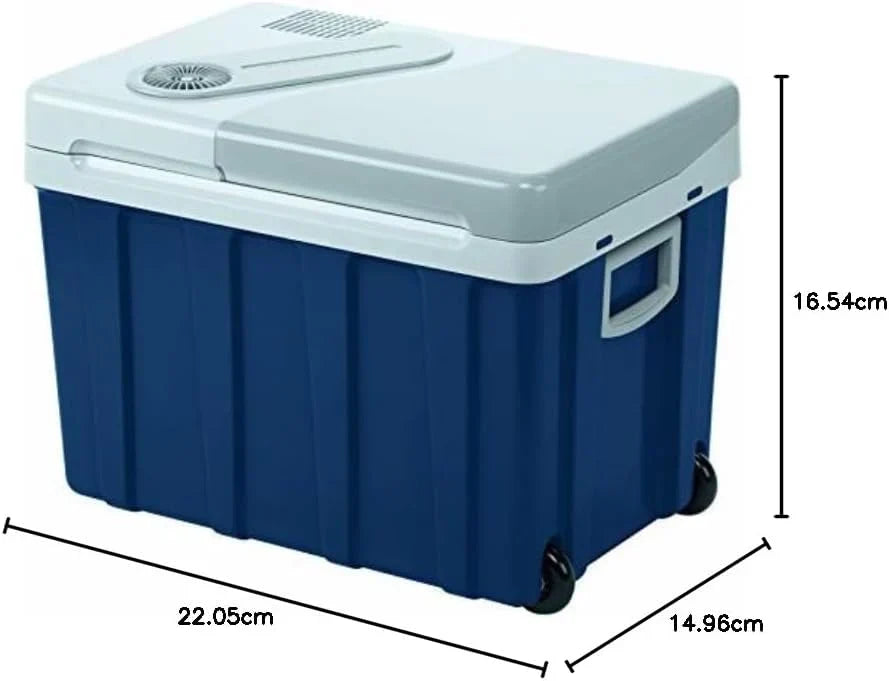 Nevera portátil eléctrica W40 39L termoeléctrica con ruedas, conexión 12V 24V 230V para coche, camping y ocio
