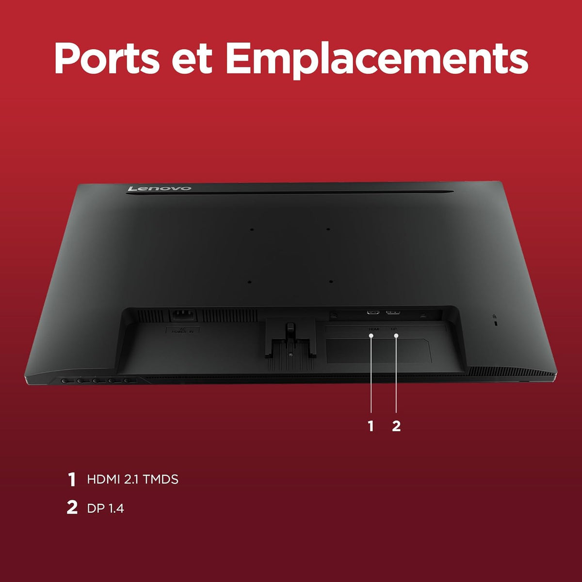 Lenovo L27qe - Monitor QHD de 27'' (IPS, 100 Hz, 4 ms, HDMI+DP, cable HDMI) - Negro
