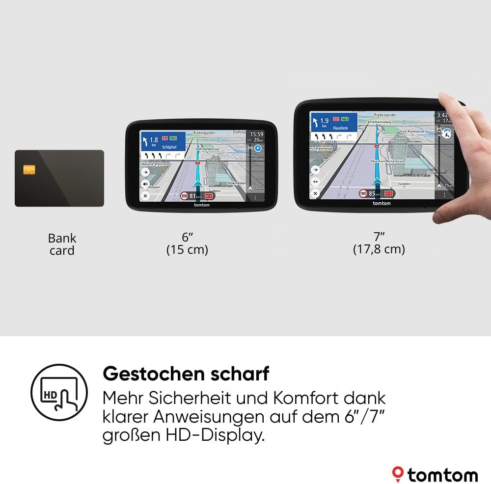 TomTom GO Expert Plus navegador para camiones (pantalla de 7 pulgadas, rutas y puntos de interés para vehículos grandes, TomTom Traffic incluido, mapas del mundo, alertas de restricciones en tiempo real)