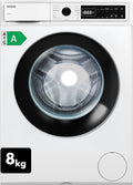 Lavadora VESTEL WMI 86341 8 kg de carga frontal – 1400 rpm, clase de eficiencia energética A, motor inverter, función de vapor, AquaStop, silenciosa, de libre instalación, blanco