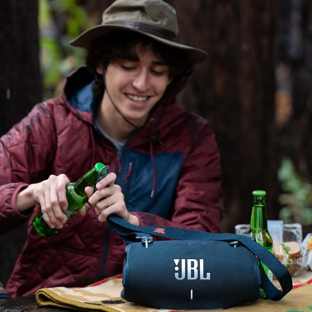 Altavoz JBL Xtreme 4 en camuflaje – Altavoz Bluetooth portátil con graves profundos, mejora de sonido por IA y batería externa integrada – Resistente al agua y al polvo – 24 horas de autonomía