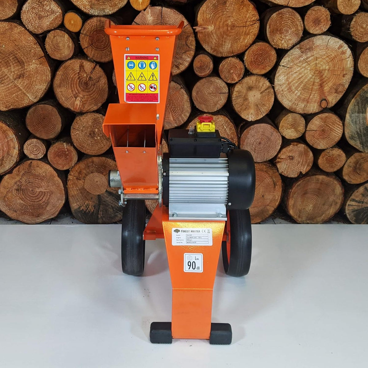 Trituradora Forest Master 2800 vatios 4 CV AST para hojas y madera, trituradora de jardín, biotrituradora eléctrica