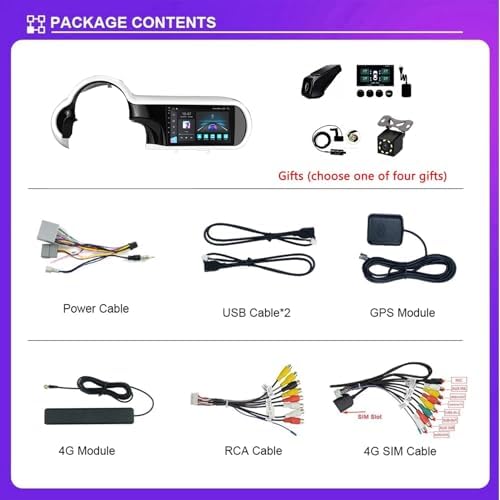 Autorradio Doble DIN de 9" Android 14 para Renault Twingo III (2014-2024) con Bluetooth, GPS, cámara de visión trasera AHD, controles al volante, H5 4G+64G