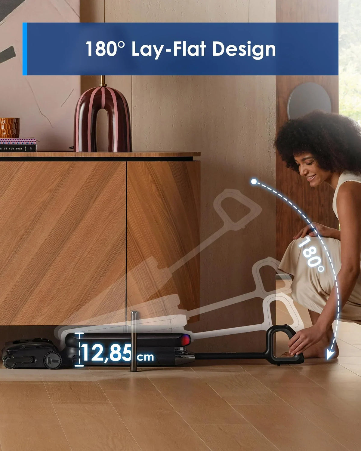 Aspiradora fregadora inteligente Tineco Floor ONE S9 Artist, SmoothDrive, DualBlock, diseño plano de 180°, secado Flashdry a 85°, 50 min, 22000Pa