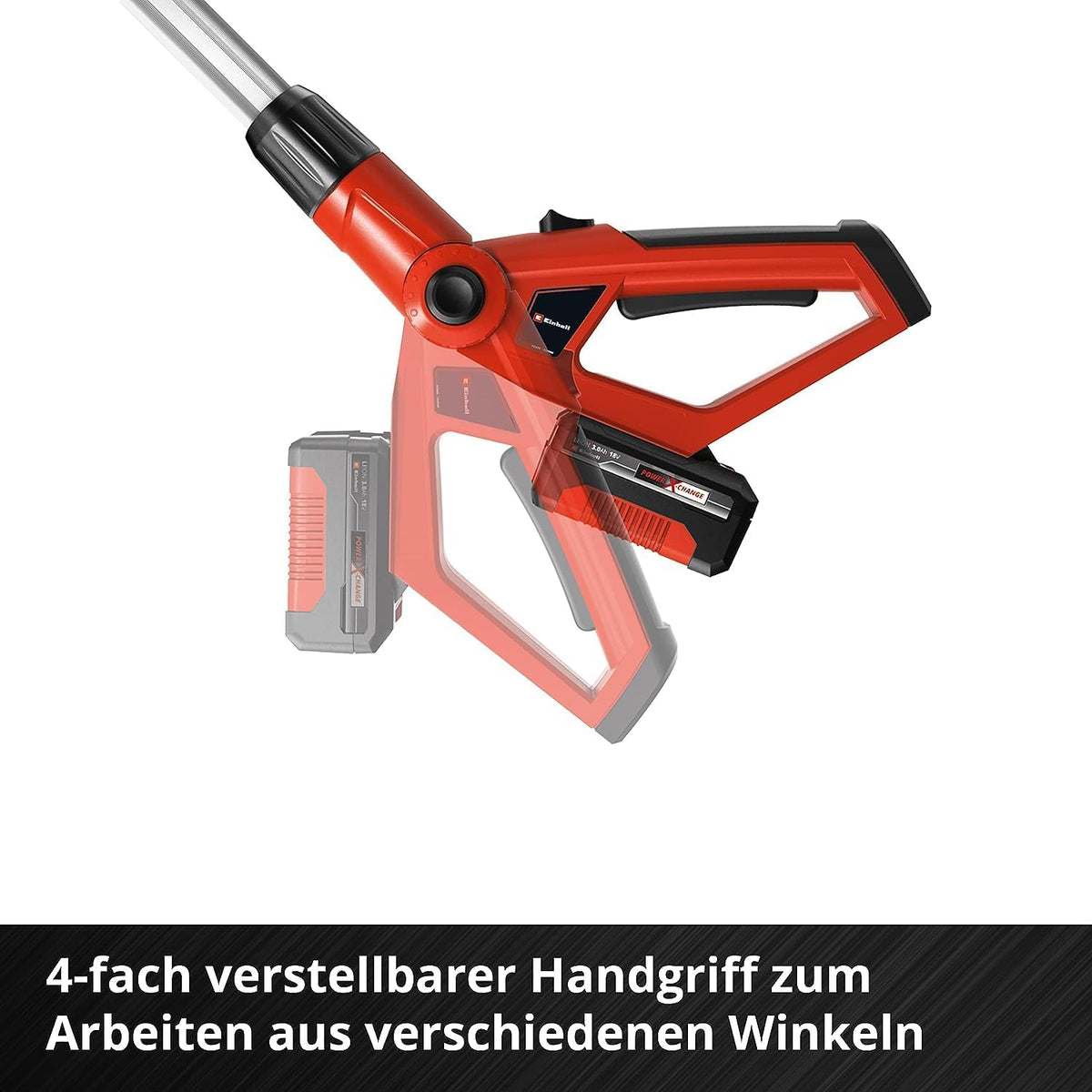 Herramienta multifunción inalámbrica Einhell GE-HC 18 Li T-Solo (2 en 1 cortasetos y motosierra, espada Oregon, sin batería ni cargador)