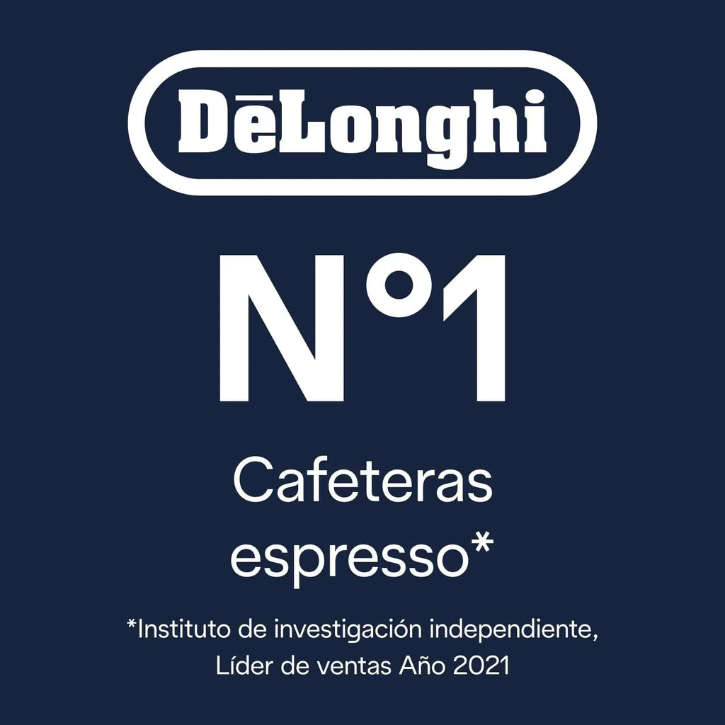 De'Longhi Dedica – Cafetera de bomba de acero inoxidable para café molido o monodosis, espresso y capuchino, depósito de 1,3 litros, sistema antigoteo, modelo EC685.M, color metal