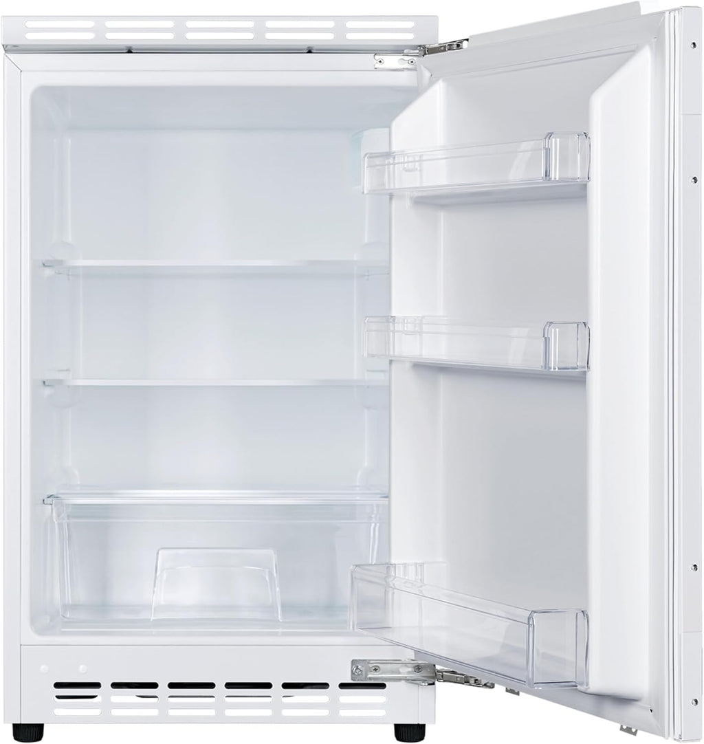 Frigorífico integrable bajo encimera Amica, capacidad total, integrable (panelable) para nicho de 81,5 cm, control electrónico, compresor Inverter, iluminación LED, alarma de puerta abierta