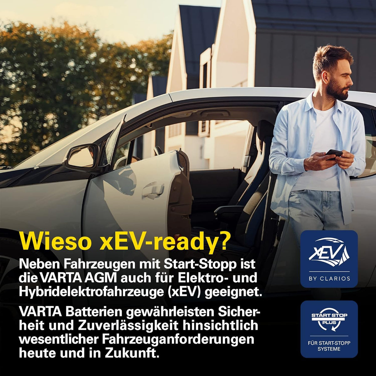 Batería VARTA Silver Dynamic AGM A6 – Batería de coche Start-Stop y xEV 12V 80Ah 800A – Batería de arranque para coches con alta demanda energética