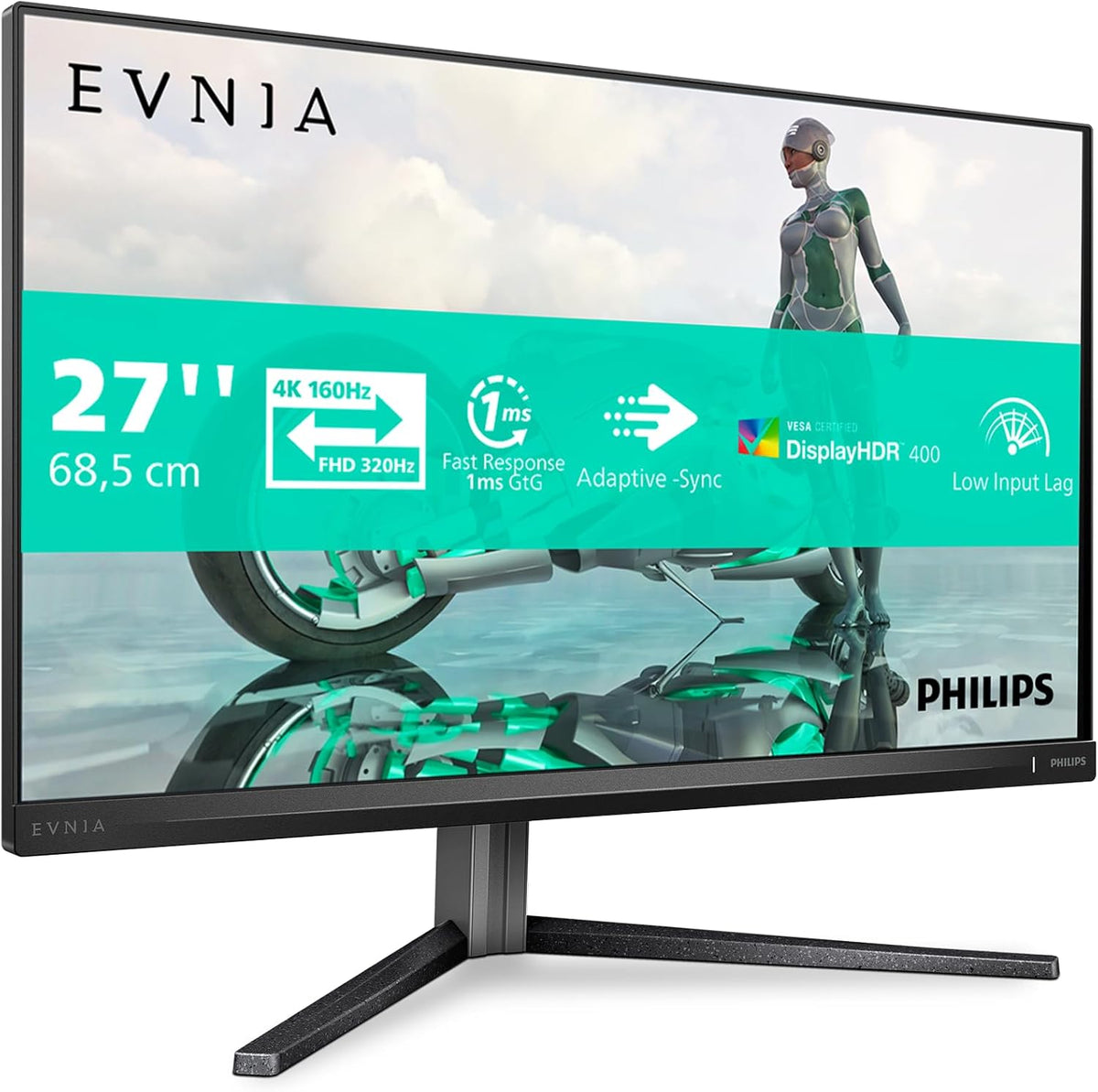 Monitor Gaming Philips 27" IPS 3840x2160 4K 16:9 160Hz MNTR 4K Ultra HD