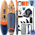 Niphean (Extra Grande) Tabla de Paddle Surf Hinchable para 2+1 Personas/Familia, Paddle Surf con Aleta Equilibrada (Apto para Principiantes), Funda Impermeable, Tabla SUP para Adultos, Regalo