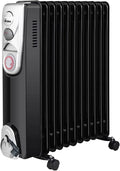 ARDES AR4R11BTE OILO 11T Elektryczny grzejnik olejowy 11 elementów grzejnych - inteligentny grzejnik z timerem, 3 mocy i wentylacja - grzejnik elektryczny z kołami i nawijaczem kablowym