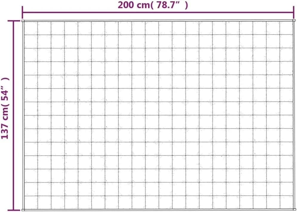 Koc obciążeniowy 137x200 cm 10 kg szary
