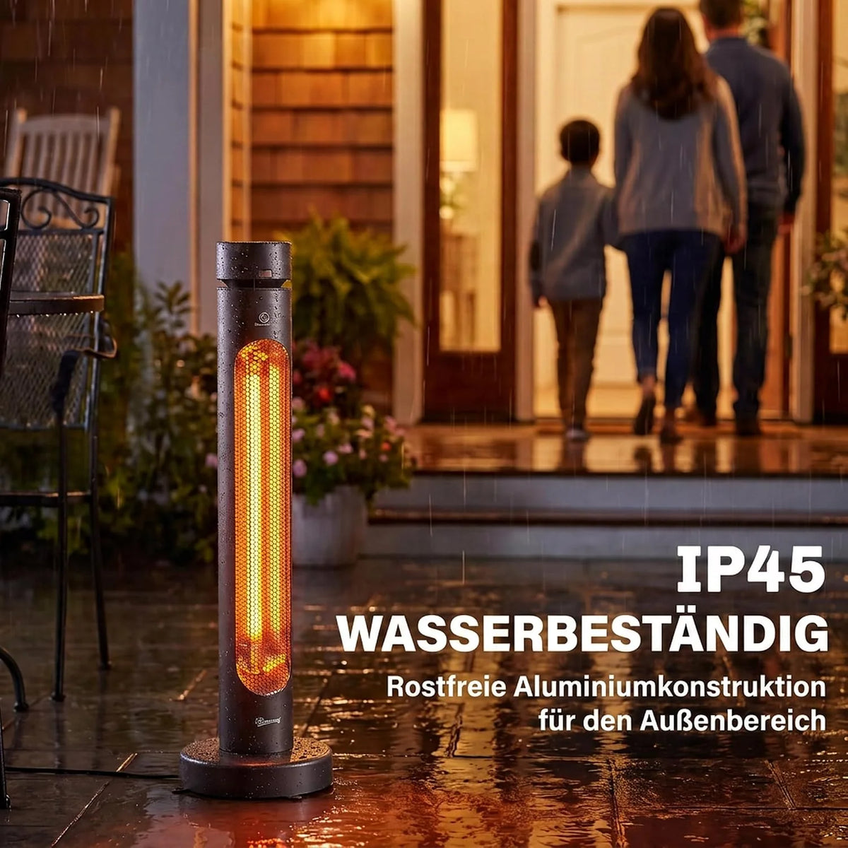 Outsunny Promiennik podczerwieni 2000 W z włókna węglowego promiennik