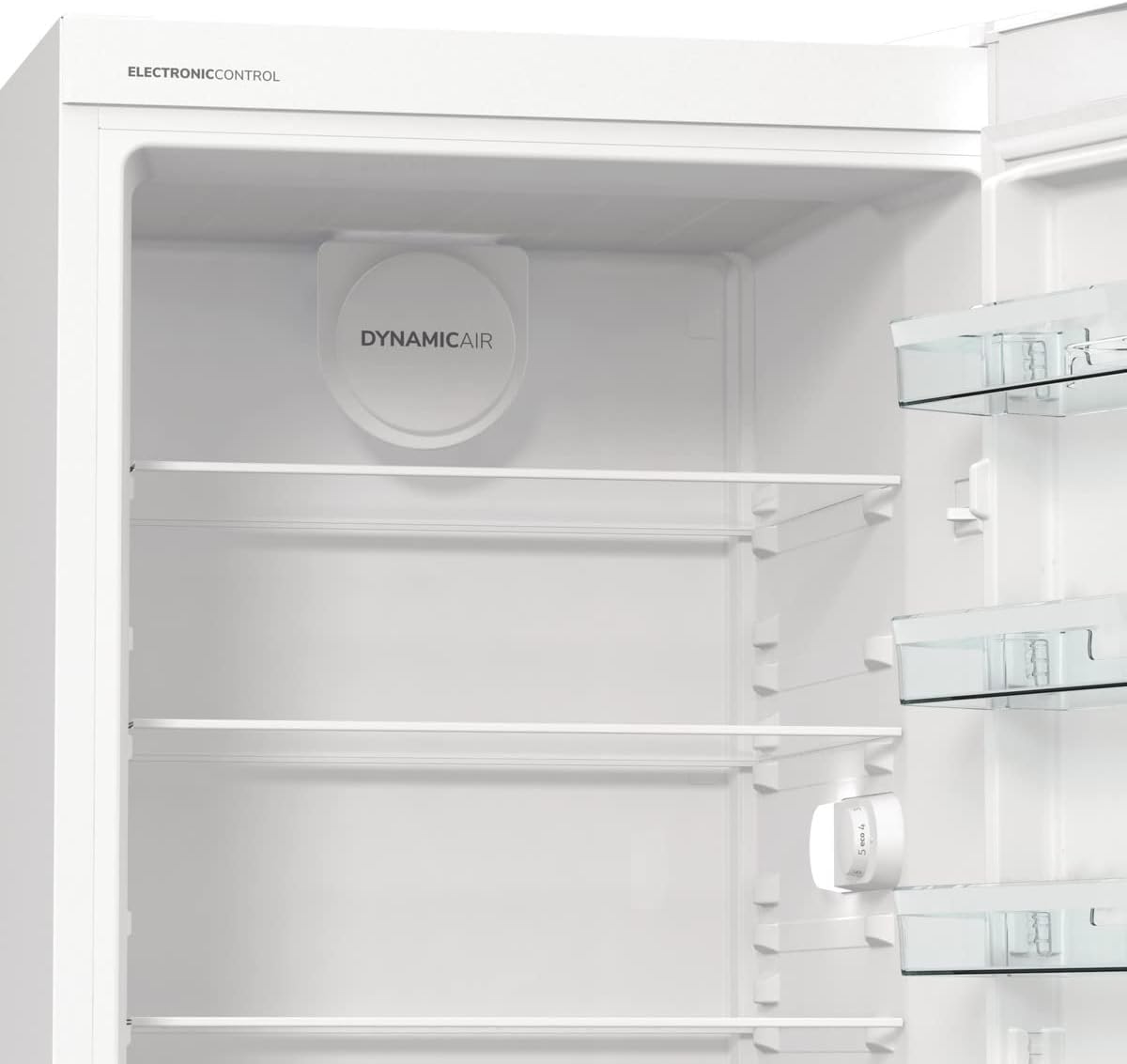Frigorífico Gorenje R 619 DAXL6/AdaptTech/FreshZone/Función de enfriamiento rápido/Sistema de refrigeración por circulación de aire/Pantalla LED / 398l / 185cm / Clase energética D/Acero inoxidable