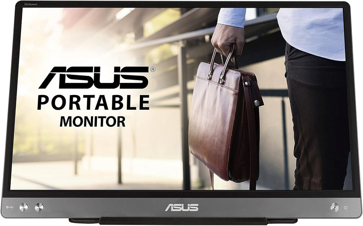ASUS ZenScreen MB14AC - Monitor portátil FHD de 14" - Teletrabajo o gaming - Alimentación y visualización mediante USB-C o USB-A - Panel IPS - 1920x1080 - Tecnología Flicker-Free/Filtros de luz azul - Para portátil