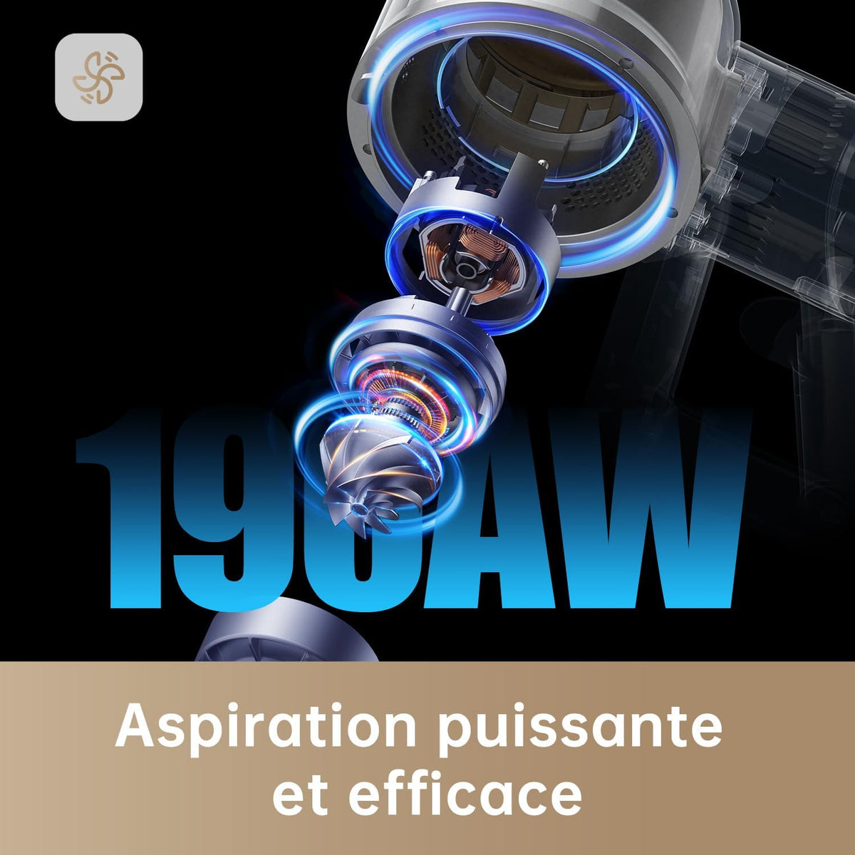 Aspiradora escoba inalámbrica dreame R20, 22 000PA / 190AW, autonomía de 90 min, detección de suciedad, pantalla LED, luces azules, diseño antienredos, limpieza del hogar, pelo y alfombras