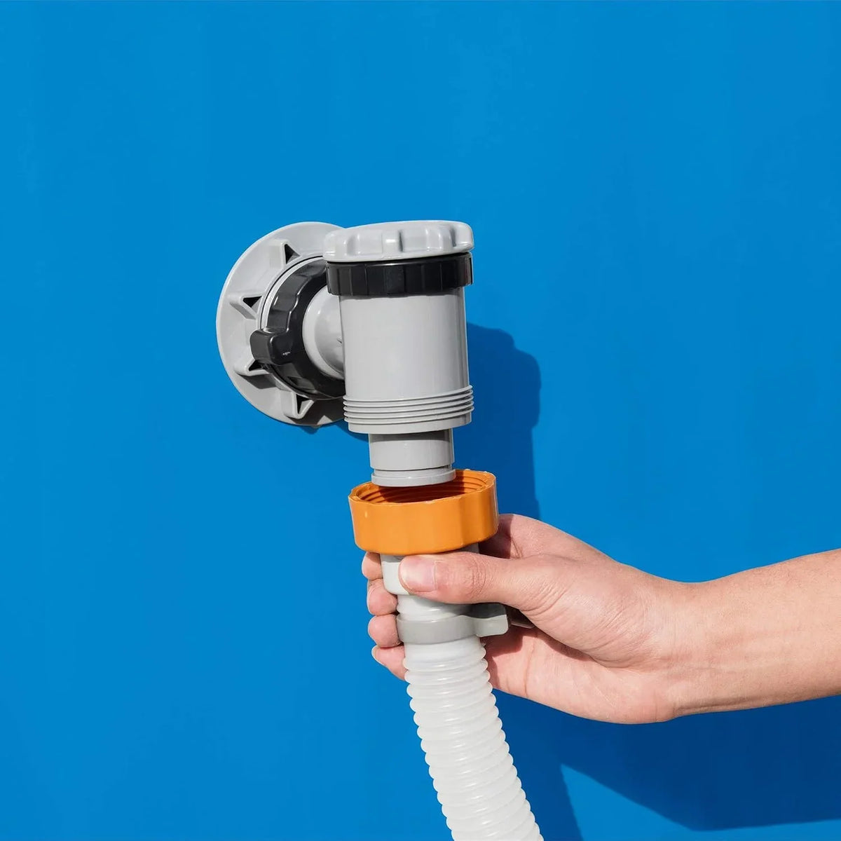 Sistema de filtro de arena 58515 para piscina elevada, capacidad de filtrado de 3028 l/h, 220 V, con dosificador ChemConnect y accesorios para piscina