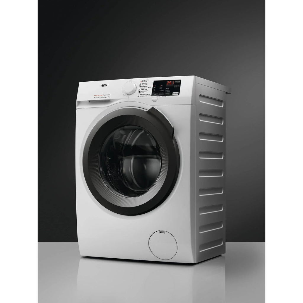 Lavadora AEG 8 kg Serie 6000 ProSense, tecnología de ajuste automático de carga, inicio diferido, 1400 rpm, L6AMZ48FL, clase energética A