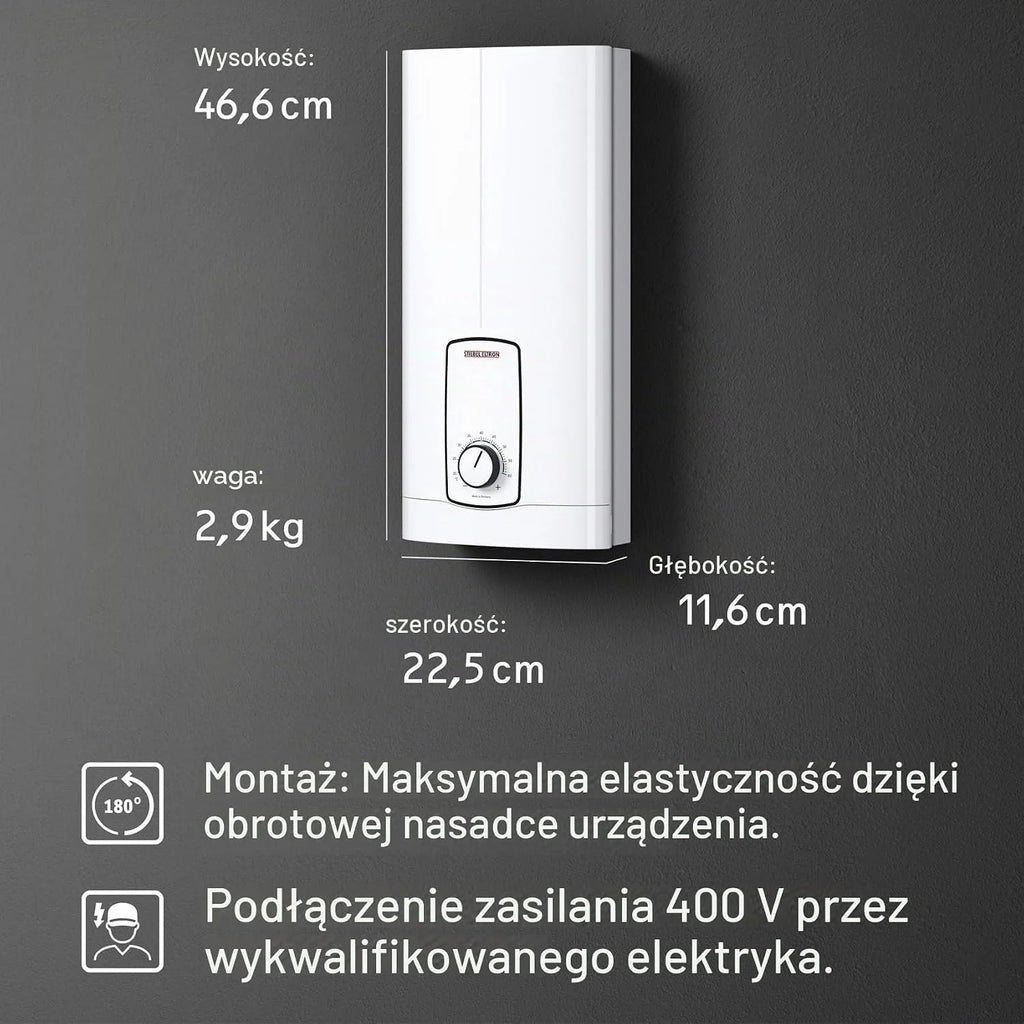 Stiebel Eltron St Trend Podgrzewacz Wody, Biały, 46 x 22 x 11 cm