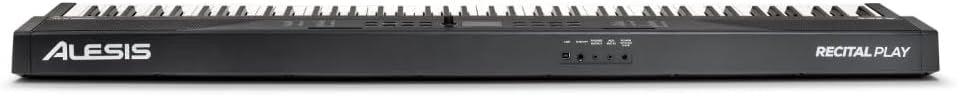 Teclado de piano digital de 88 teclas RECITALPLAY con 480 sonidos, USB-MIDI, altavoces y set de accesorios