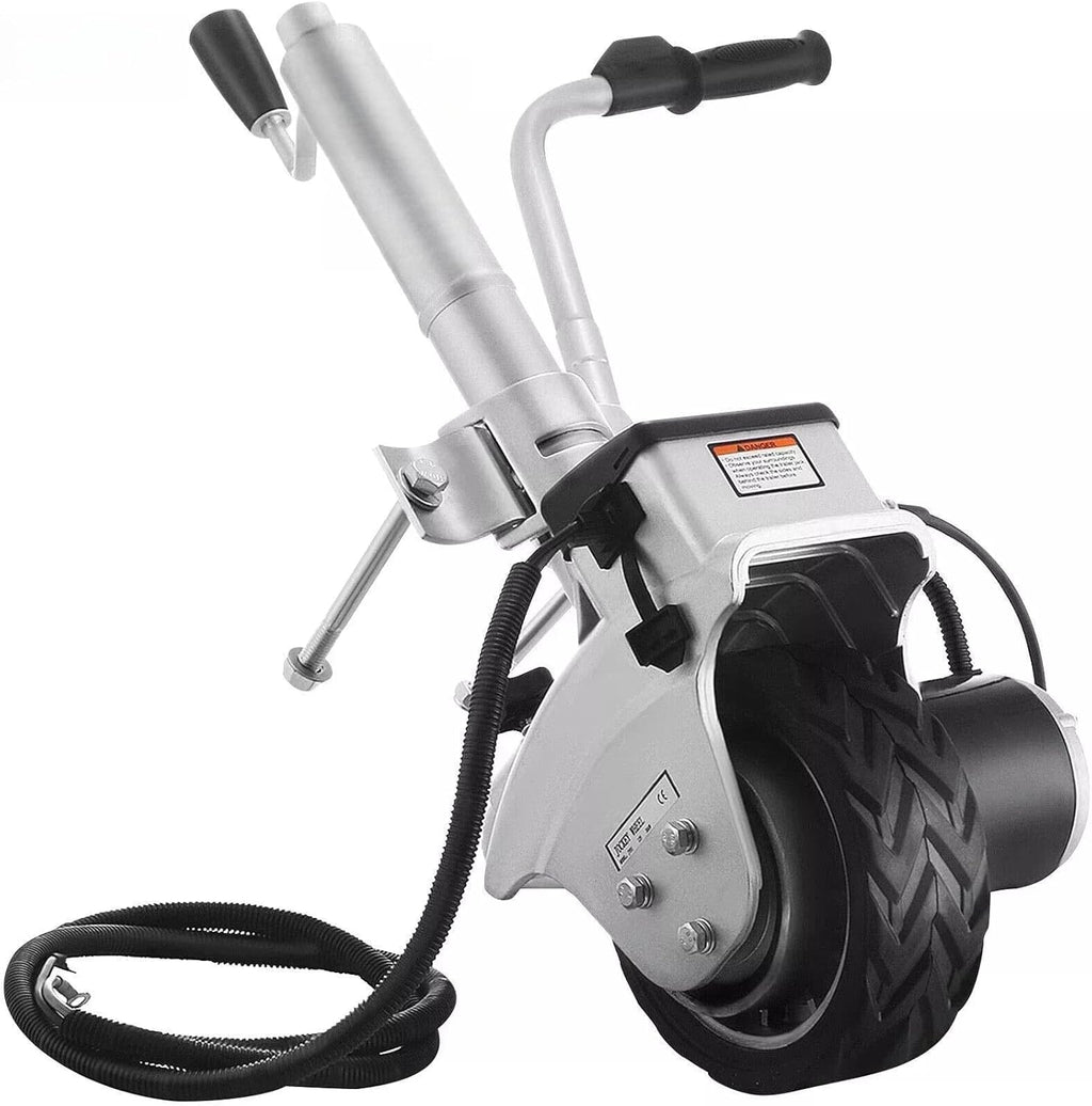 Rueda jockey eléctrica, carrito de remolque eléctrico, carga máx. de 2268 kg, desplazador de remolque, 12V/350W, dispositivo de maniobra para remolques de barcos