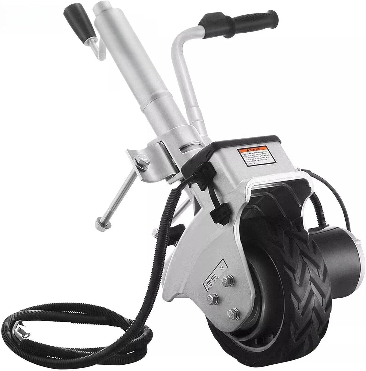 Rueda jockey eléctrica, carrito de remolque eléctrico, carga máx. de 2268 kg, desplazador de remolque, 12V/350W, dispositivo de maniobra para remolques de barcos