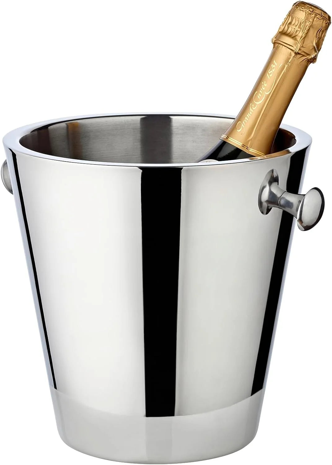 EDZARD Cooler do wina Sevilla ze stojakiem (Ø 23 cm, H 85 cm), polerowany