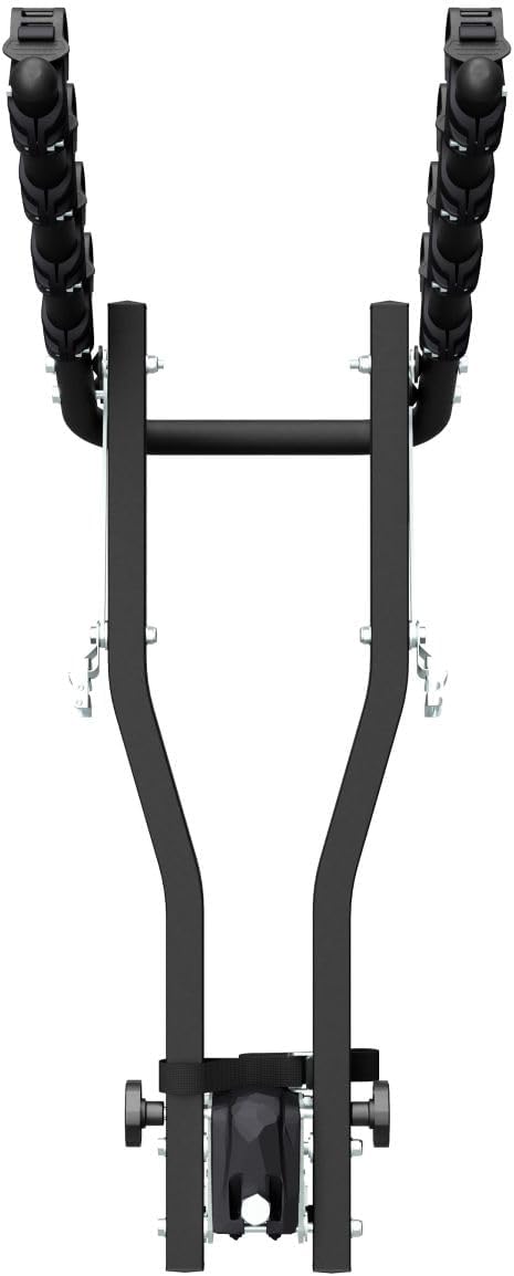 Peruzzo - Portabicicletas Arezzo para 4 bicicletas - Negro - Universal para bola de remolque - Carga máx. 50 kg - Compatible con Fat Bike - Inclinable para facilitar el acceso al maletero - Instalación y desmontaje sencillos