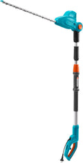 Cortasetos telescópico Gardena THS 500/48: cortasetos de 500 W, 3,5 m de alcance, cabezal inclinable y mango telescópico, 48 cm de longitud de cuchilla, empuñadura ergonómica y protector de impactos, (8883-20)