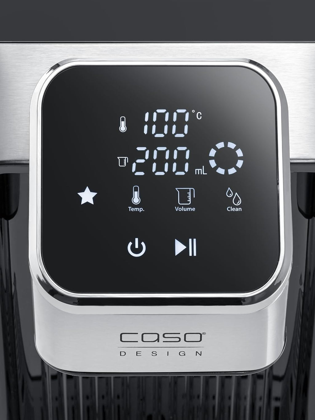 CASO HW 770 Advanced - Dispensador de agua caliente, agua caliente en segundos, 13 niveles de temperatura (40-100°C), función de memoria, ahorra hasta un 50% de energía en comparación con los hervidores de agua, incluye filtro de agua