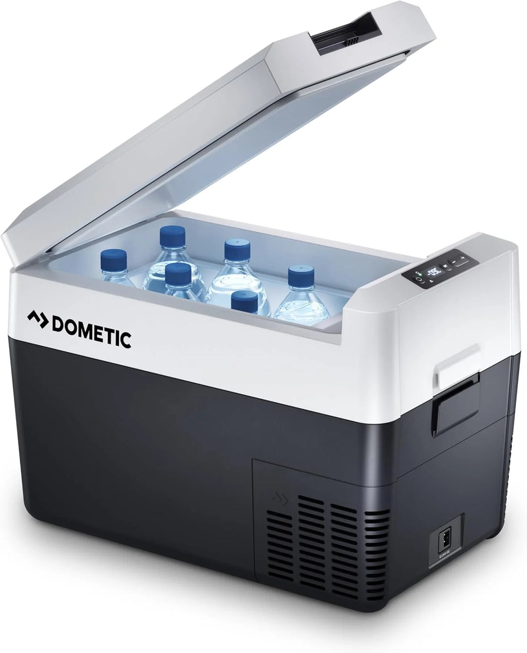 DOMETIC CDF2 36 Lodówka/Zamrażarka kompresorowa, od +10 °C do -15 °C, 31 L – Mini‑lodówka 12/24 V do auta, ciężarówki & łodzi z ochroną akumulatora, szara