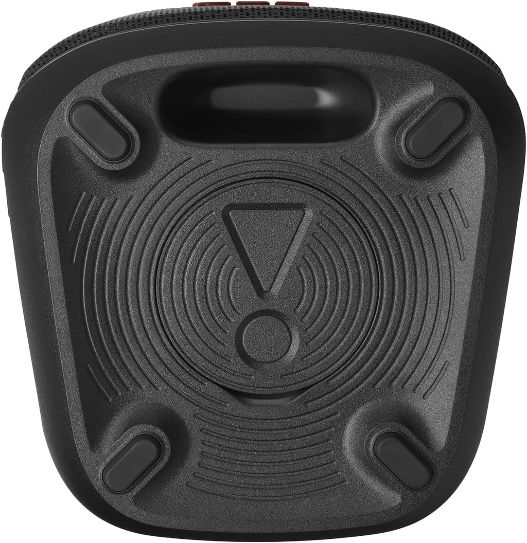 JBL Partybox Stage 120 en negro: altavoz Bluetooth portátil con sonido JBL Pro, espectáculo de luces, refuerzo de sonido con IA y asa telescópica: 12 h de autonomía