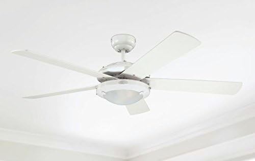 Ventilador de techo Westinghouse Lighting Comet blanco 7801740, 132 cm de diámetro