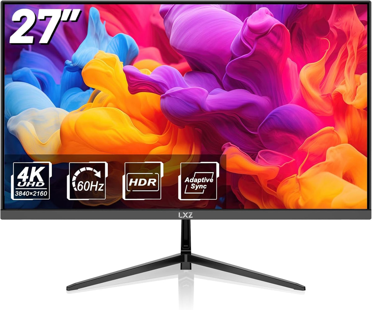 Monitor Gaming LXZ de 27 pulgadas 4K UHD (3840 x 2160), pantalla VA 16:9 con FreeSync y G-Sync, VESA 75mm x 75mm, HDMI 2.0, DP 1.4