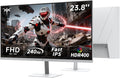 Monitor Gaming KTC de 24 pulgadas | FHD a 240 Hz | Panel Fast IPS | Tiempo de respuesta de 1 ms (MPRT) | Brillo de 400 CD/㎡, HDR400 | Adaptive Sync | 116% sRGB, 92% DCI-P3, ΔE＜2 | Blanco | H24F7