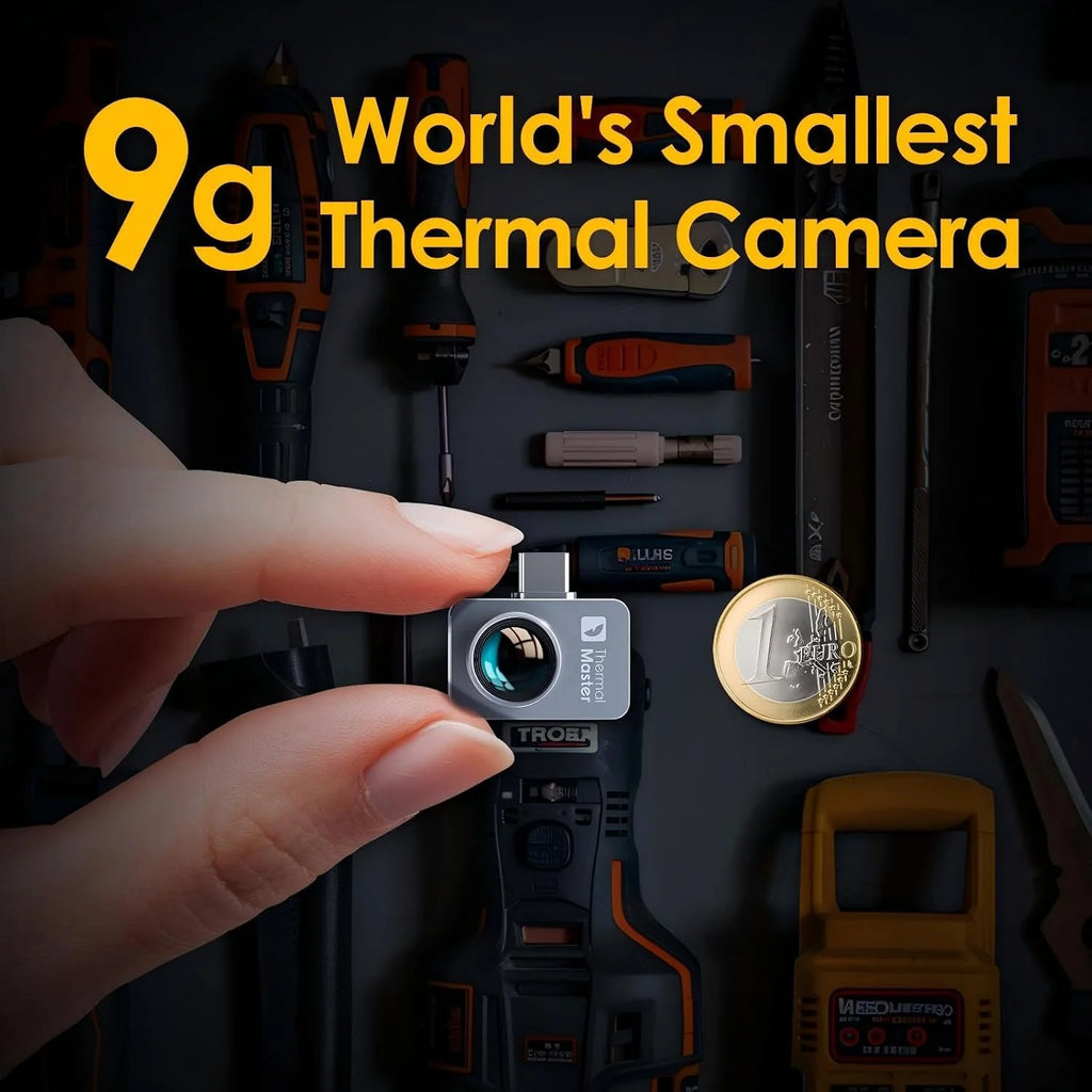 Thermal Master P2 Pro Kamera termowizyjna kamera na podczerwień z obiektywem makro, 256 x 192, super rozdzielczość IR 512 x 384, zakres temperatur do 600℃, 15x zoom, najmniejsza kamera