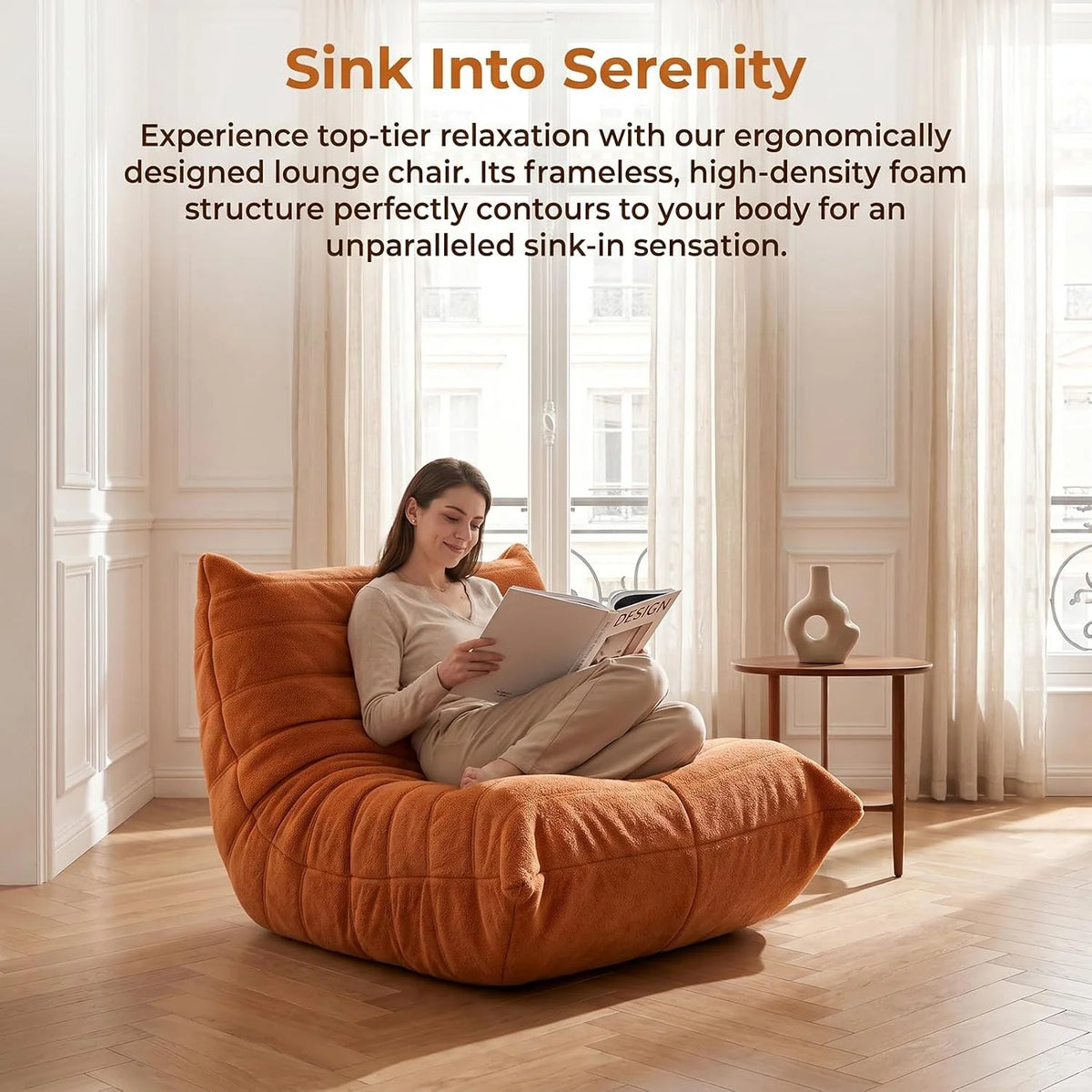 Togo krzesło kominkowe, narożny worek do siedzenia, wygodna kanapa na podłogę, ergonomiczny design, fotel wypoczynkowy, piankowa sofa, do salonu, sypialni, akademika, salonu, biura