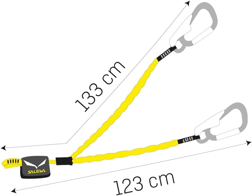 Set de vía ferrata Salewa con freno Premium Attac + Arnés de vía ferrata Evo + Casco de vía ferrata Toxo 3.0