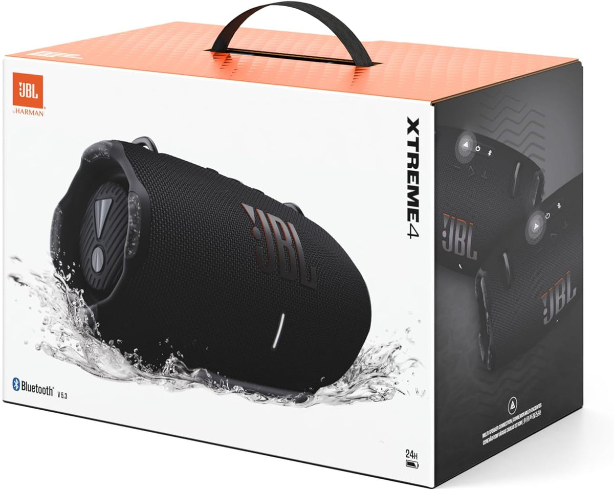 Altavoz JBL Xtreme 4 en camuflaje – Altavoz Bluetooth portátil con graves profundos, mejora de sonido por IA y batería externa integrada – Resistente al agua y al polvo – 24 horas de autonomía