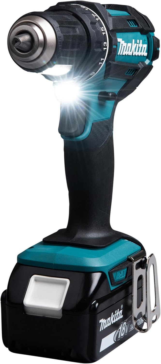 Taladro atornillador a batería DDF482RFJ 18V / 3,0 Ah, 2 baterías + cargador en MAKPAC