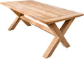 riess-ambiente.de Mesa de jardín resistente a la intemperie Empire Teak 180cm, mesa de comedor para exteriores de madera maciza de teca, mesa de comedor maciza para tu jardín