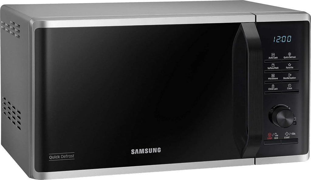 Samsung MS2AK3515AS/EG kuchenka mikrofalowa, 800 W, 23 sztuki, szerokość 48,9 cm, emaliowane wnętrze ceramiczne, odporne na zarysowania