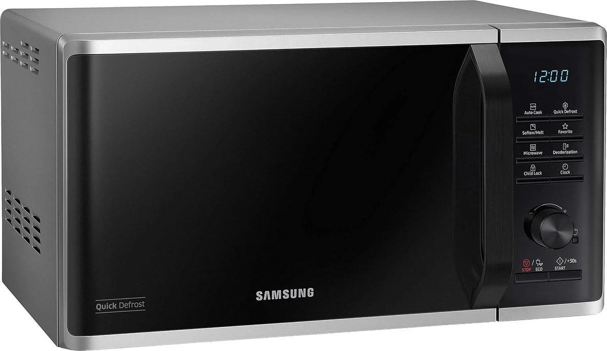 Samsung MS2AK3515AS/EG kuchenka mikrofalowa, 800 W, 23 sztuki, szerokość 48,9 cm, emaliowane wnętrze ceramiczne, odporne na zarysowania