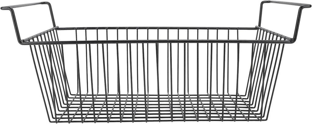 Pojemniki do Zamrażarki, Domowe Pojemniki do Lodówki Zamrażarka Skrzyniowa Regał do Przechowywania Metalowe Kosze Druciane 2 szt. Pojemników do (Dł. 63 cm X szer. 27 cm X wys. 29