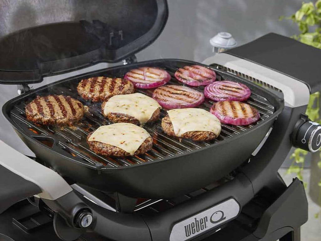 Barbacoa de gas WEBER Q 1200N negra con soporte