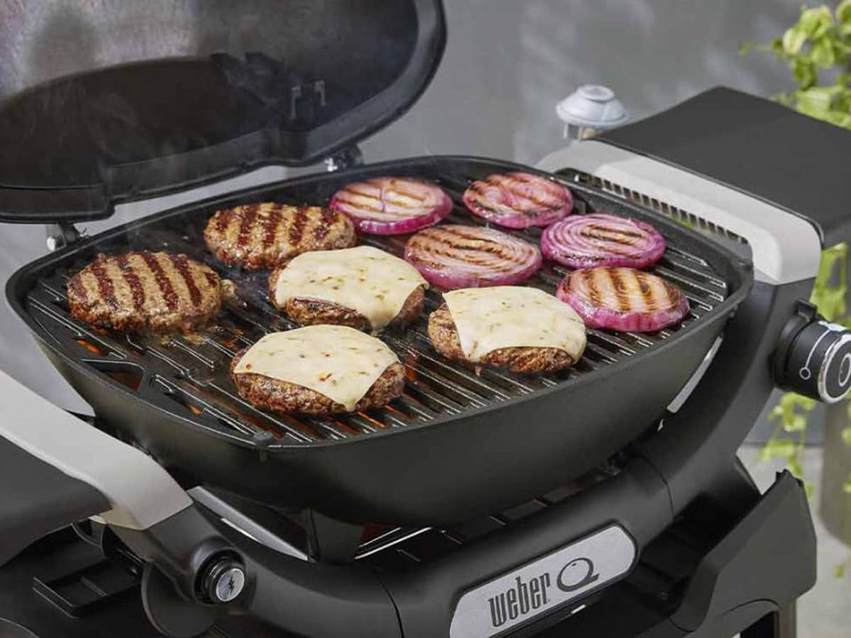Barbacoa de gas WEBER Q 1200N negra con soporte